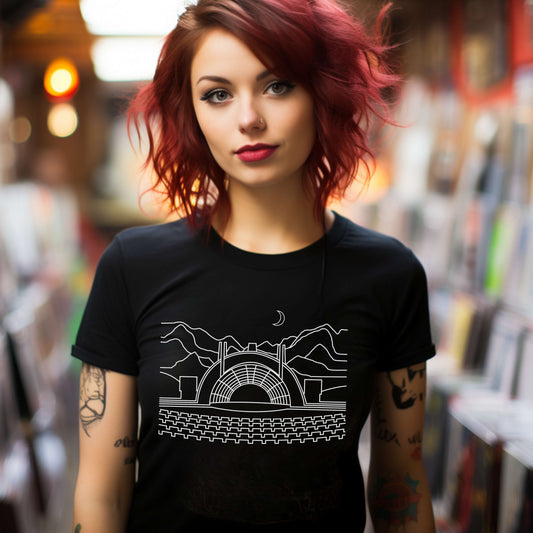 AtSymbolStore H-Bowl Short Sleeve T-Shirt -- White Print (unisex)