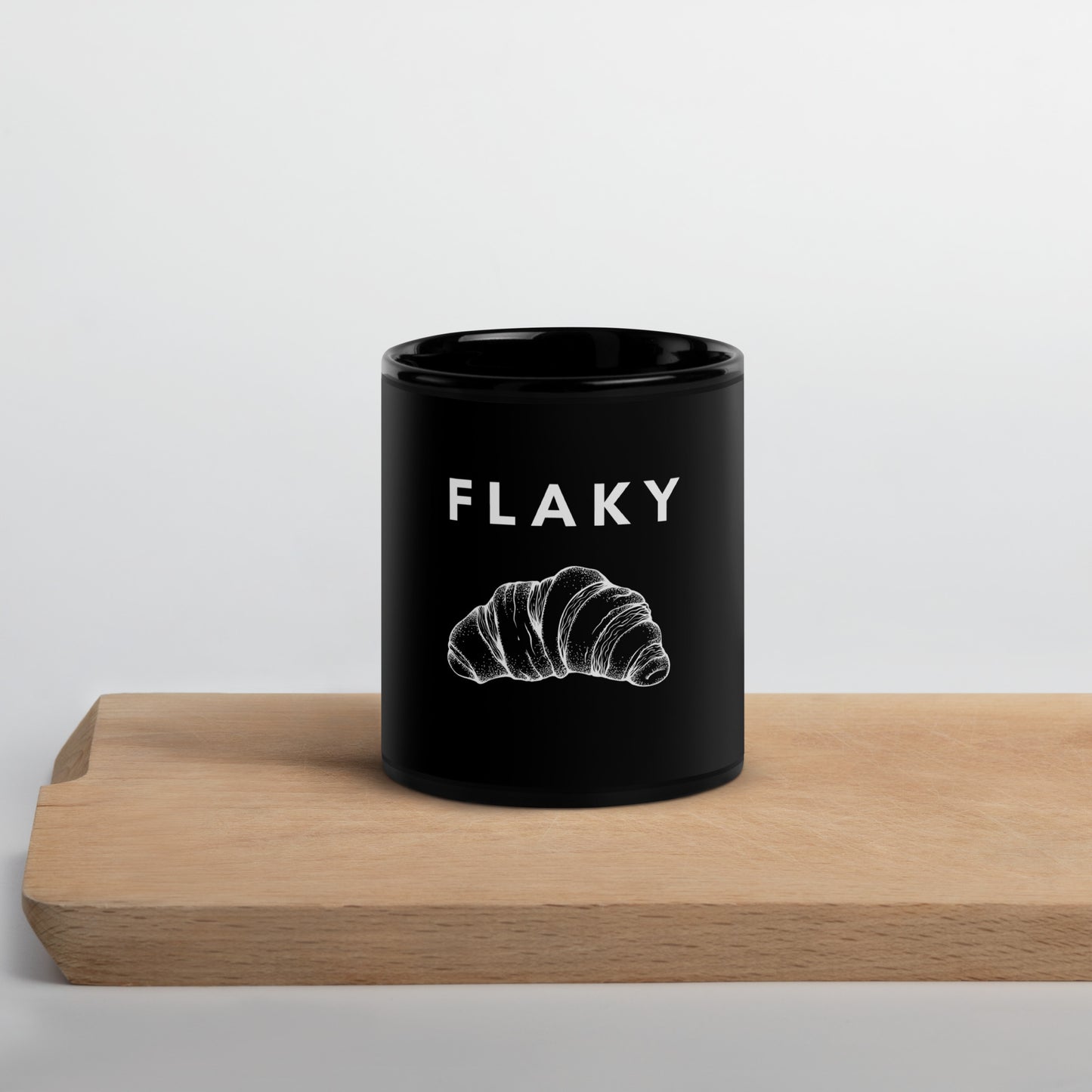 Flaky Croissant Mug (Black)