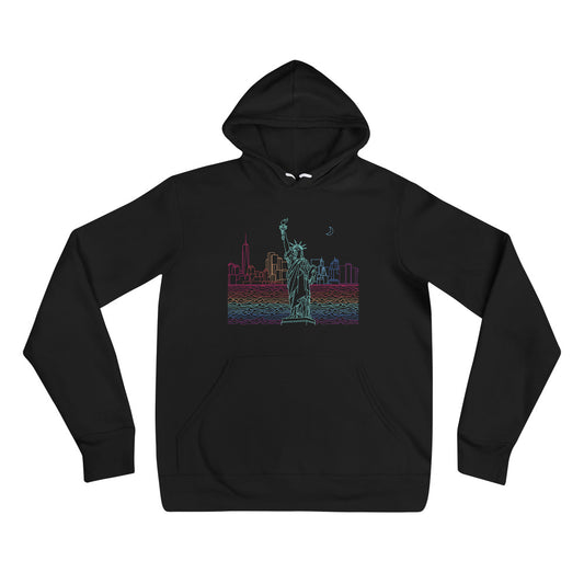 NYNY Color-Bomb Line Design Hoodie (unisex)