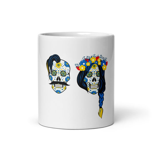 Man & Wife Skull Art Kharkiv Coffee Mug
