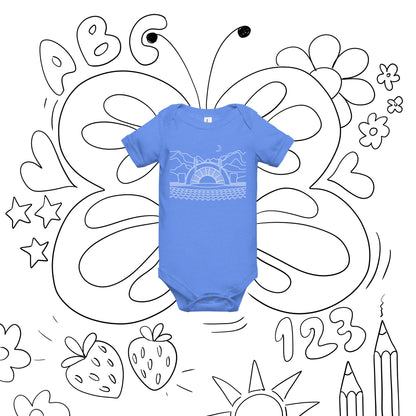 AtSymbolStore H-Bowl Line Design Baby Short Sleeve Onesie (unisex)