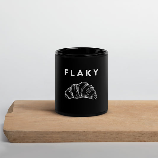 Flaky Croissant Mug (Black)