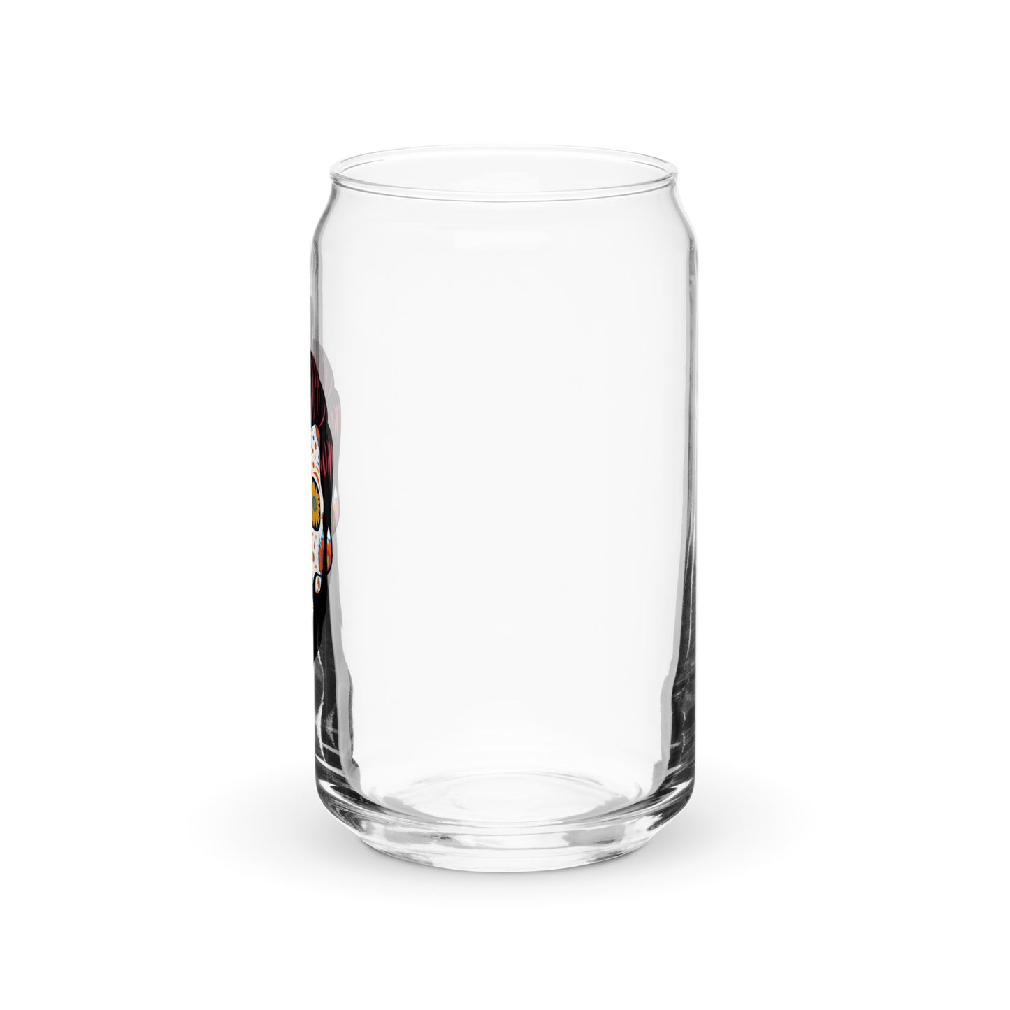 AtSymbolStore Hipster Guy Skull Can-Glass