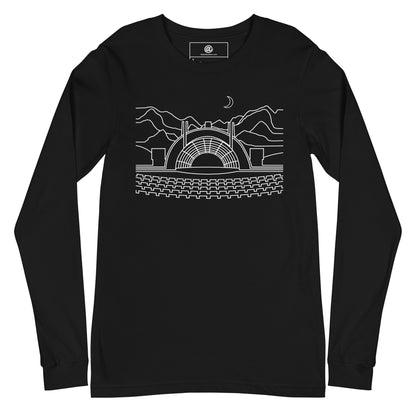 AtSymbolStore H-Bowl Long Sleeve T-Shirt -- White Print (unisex)