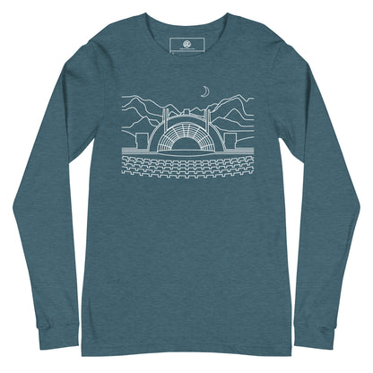 AtSymbolStore H-Bowl Long Sleeve T-Shirt -- White Print (unisex)