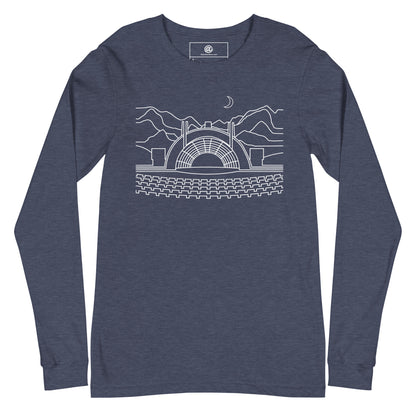 AtSymbolStore H-Bowl Long Sleeve T-Shirt -- White Print (unisex)