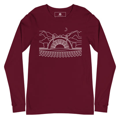 AtSymbolStore H-Bowl Long Sleeve T-Shirt -- White Print (unisex)
