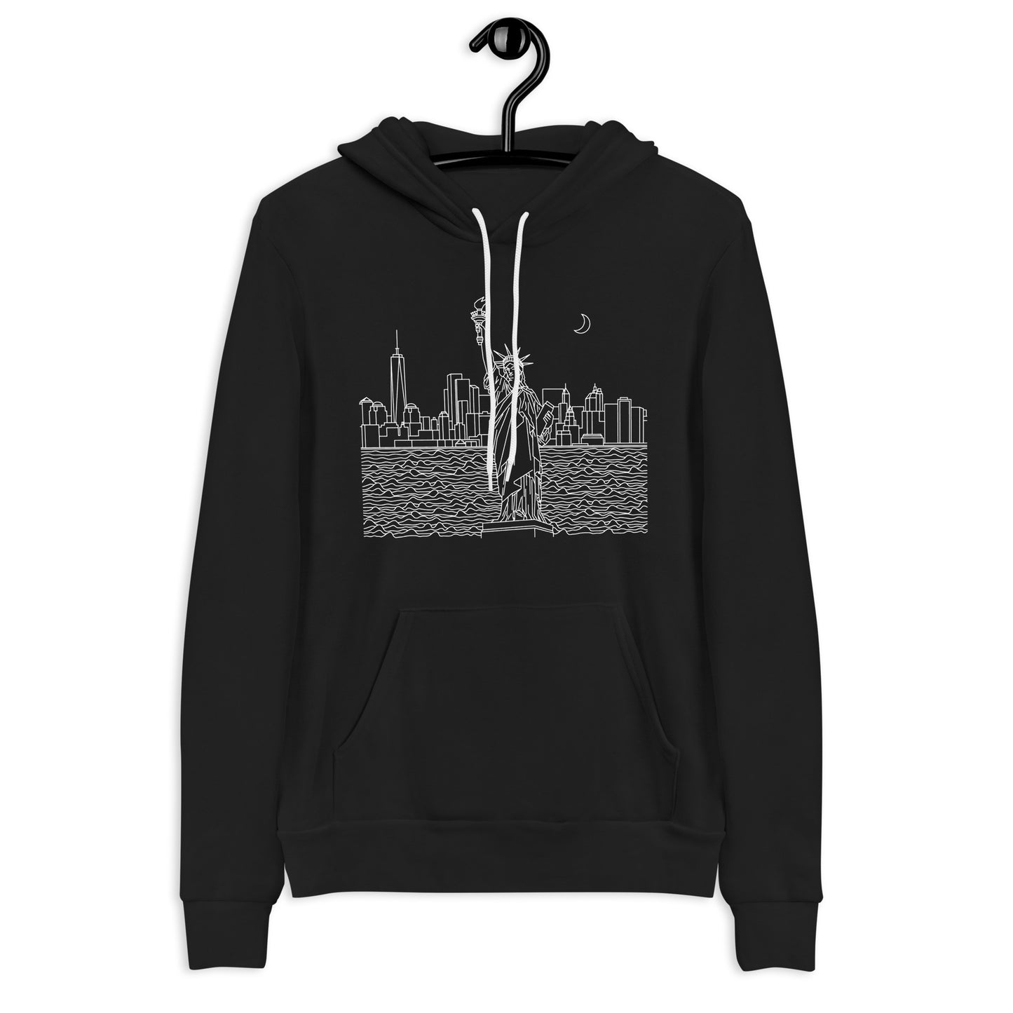 AtSymbolStore NYNY White Line Design Hoodie Sweatshirt (unisex)