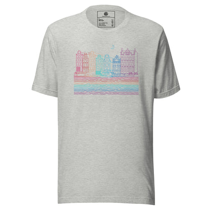 AtSymbolStore Amsterdam Color-Bomb Line Design Short-Sleeve T-Shirt (unisex)