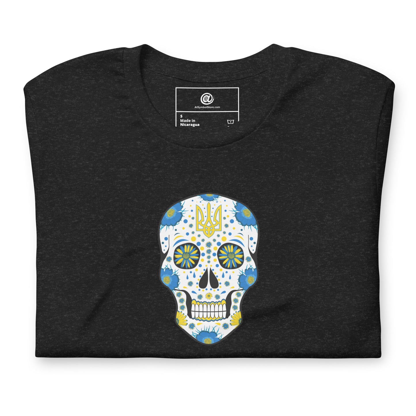 AtSymbolStore Ukraine Skull T-Shirt (unisex)
