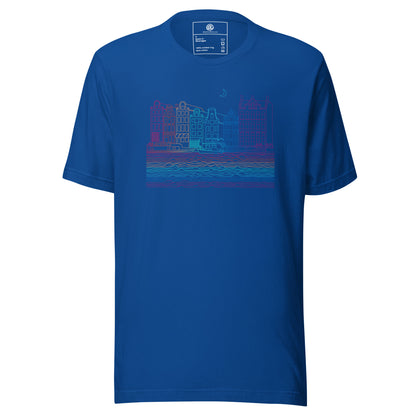 AtSymbolStore Amsterdam Color-Bomb Line Design Short-Sleeve T-Shirt (unisex)
