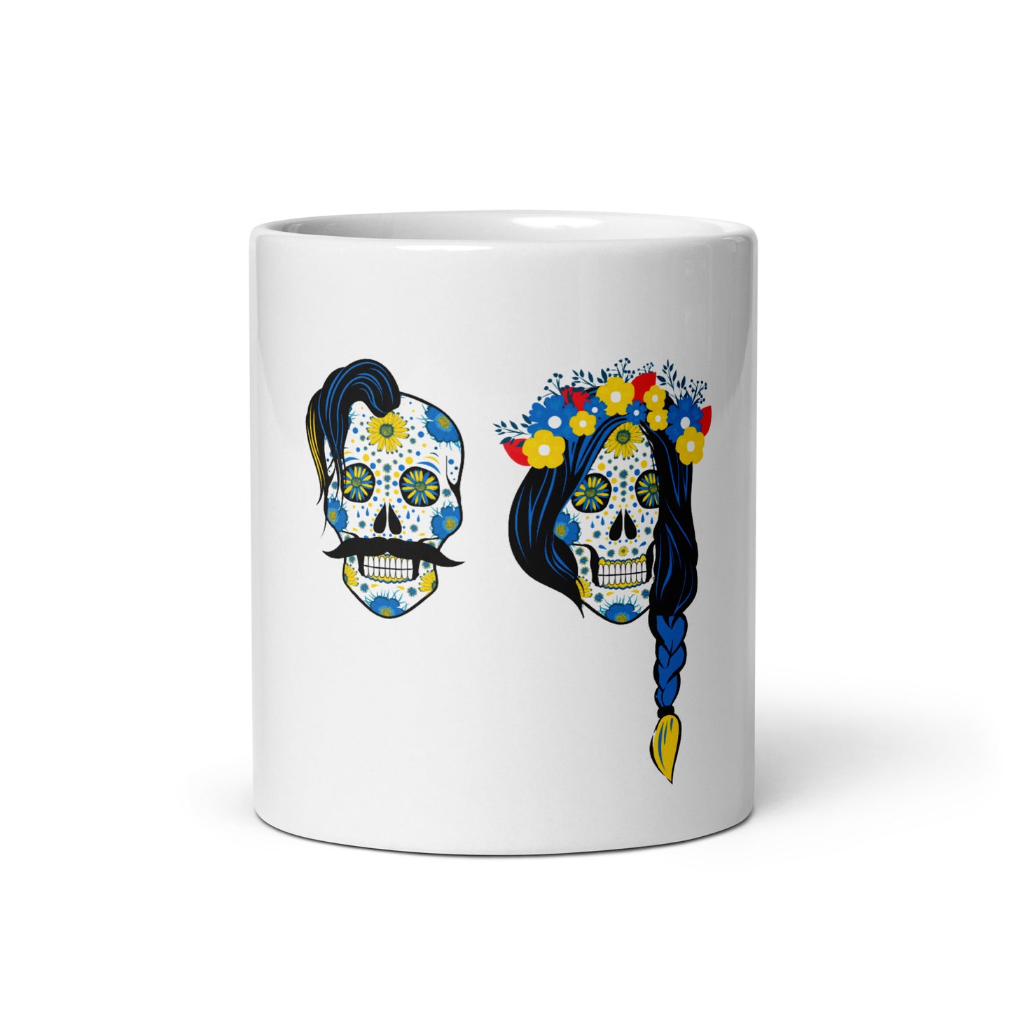 Man & Wife Skull Art Kharkiv Coffee Mug
