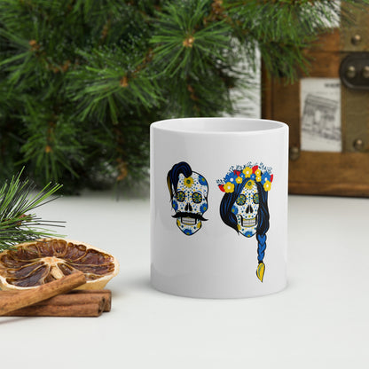 Man & Wife Skull Art Kharkiv Coffee Mug