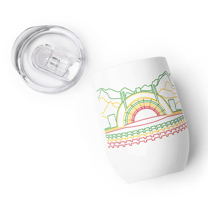 AtSymbolStore H-Bowl Reggae Print Wine tumbler